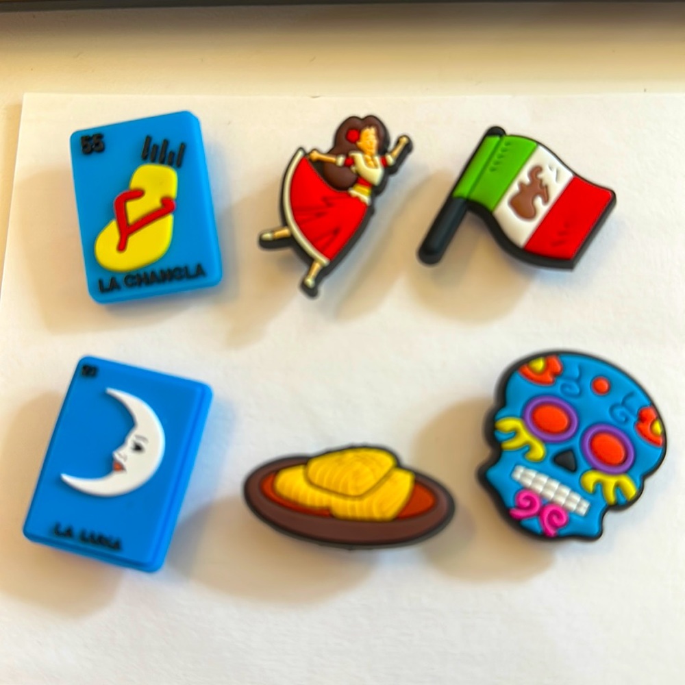 Mexico theme croc charms
